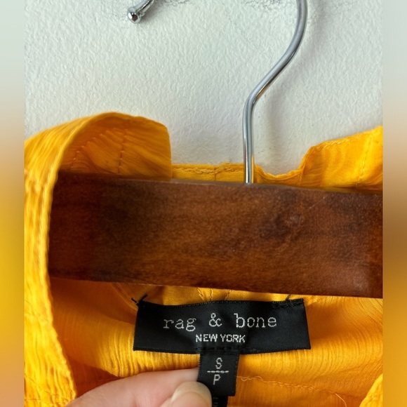 Rag & Bone yellow long sleeve top size S - Picture 3 of 5